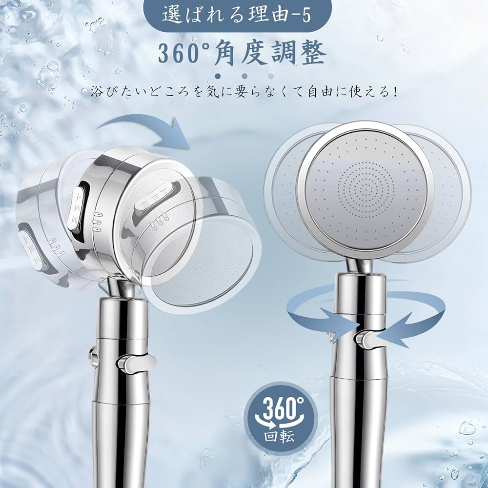 Amazon.co.jp: シャワーヘッド 【新設計・3Dプレミアム】高水圧